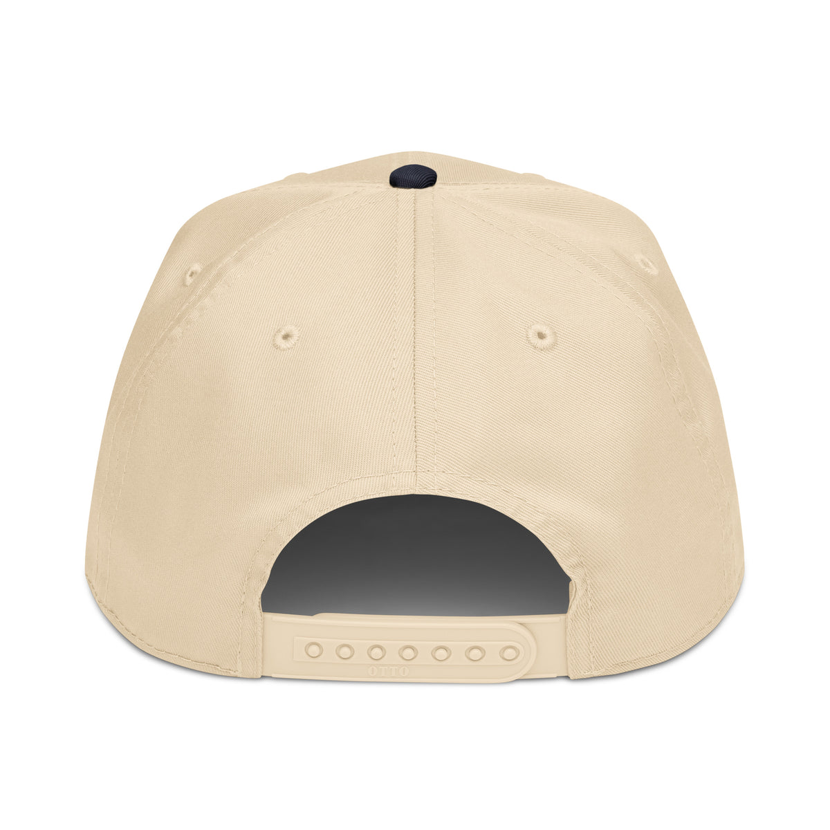Prayer and Coffee embroidered Christian baseball cap in cream and navy blue