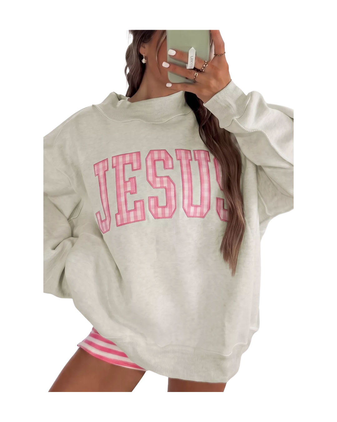 JESUS Crew Neck Sweatshirt