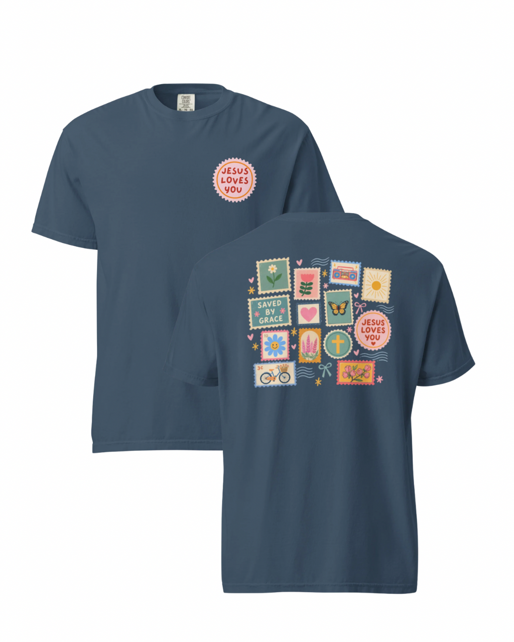 Women’s Stamp Design Tee - Comfort Colors