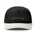 Walk by Faith neutral two-tone Christian baseball cap 