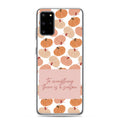 Fall Christian Samsung case with pumpkin pattern and To Everything There Is a Season design