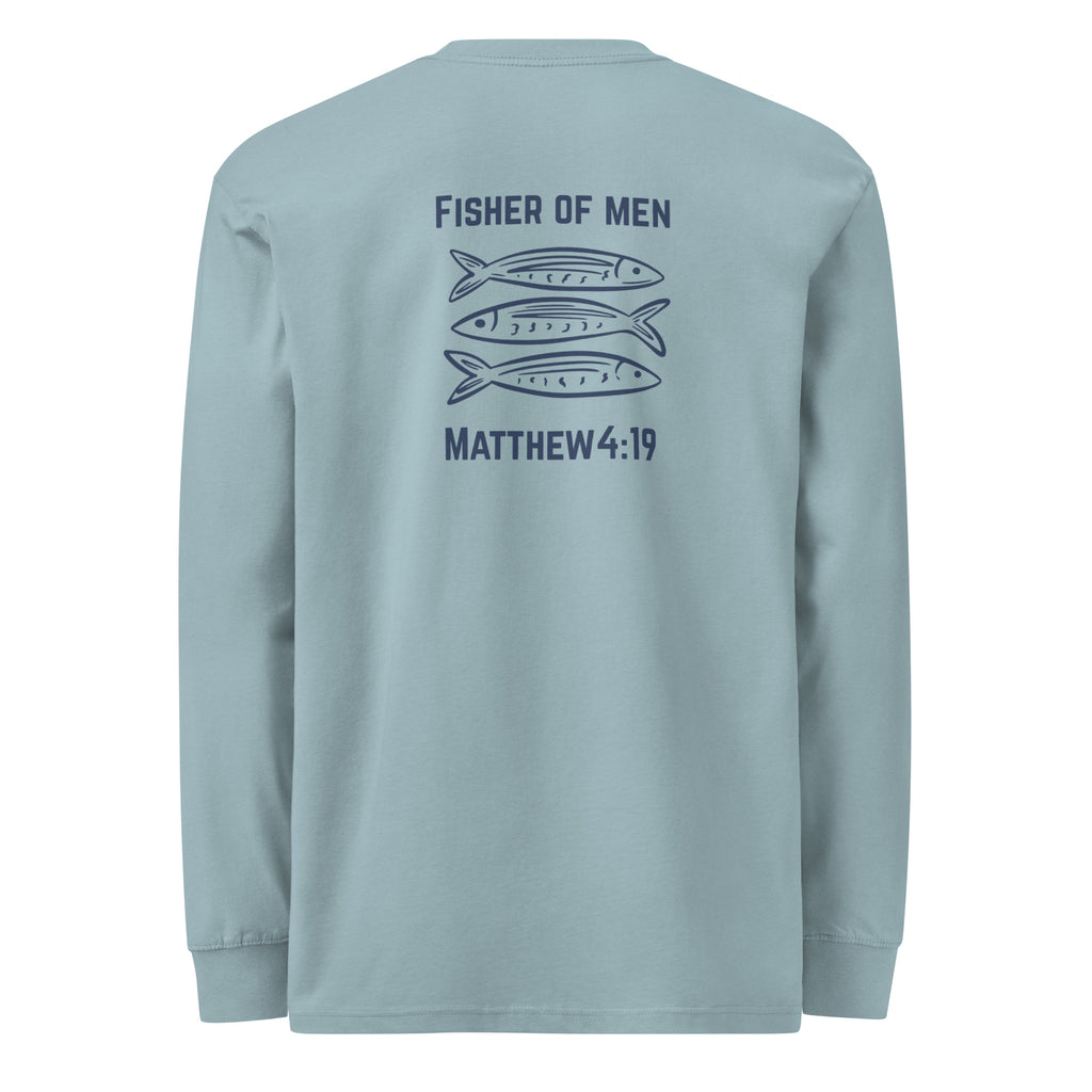 Men’s Fisher of Men Christian long sleeve shirt inspired by Matthew 4:19