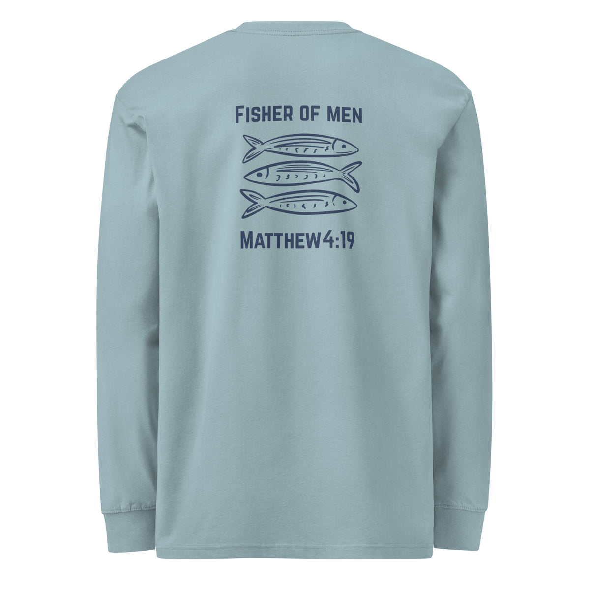Men’s Fisher of Men Christian long sleeve shirt inspired by Matthew 4:19