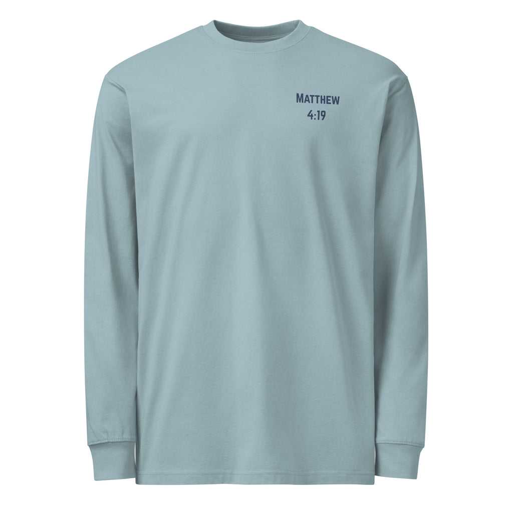 Men’s Fisher of Men Christian long sleeve shirt inspired by Matthew 4:19