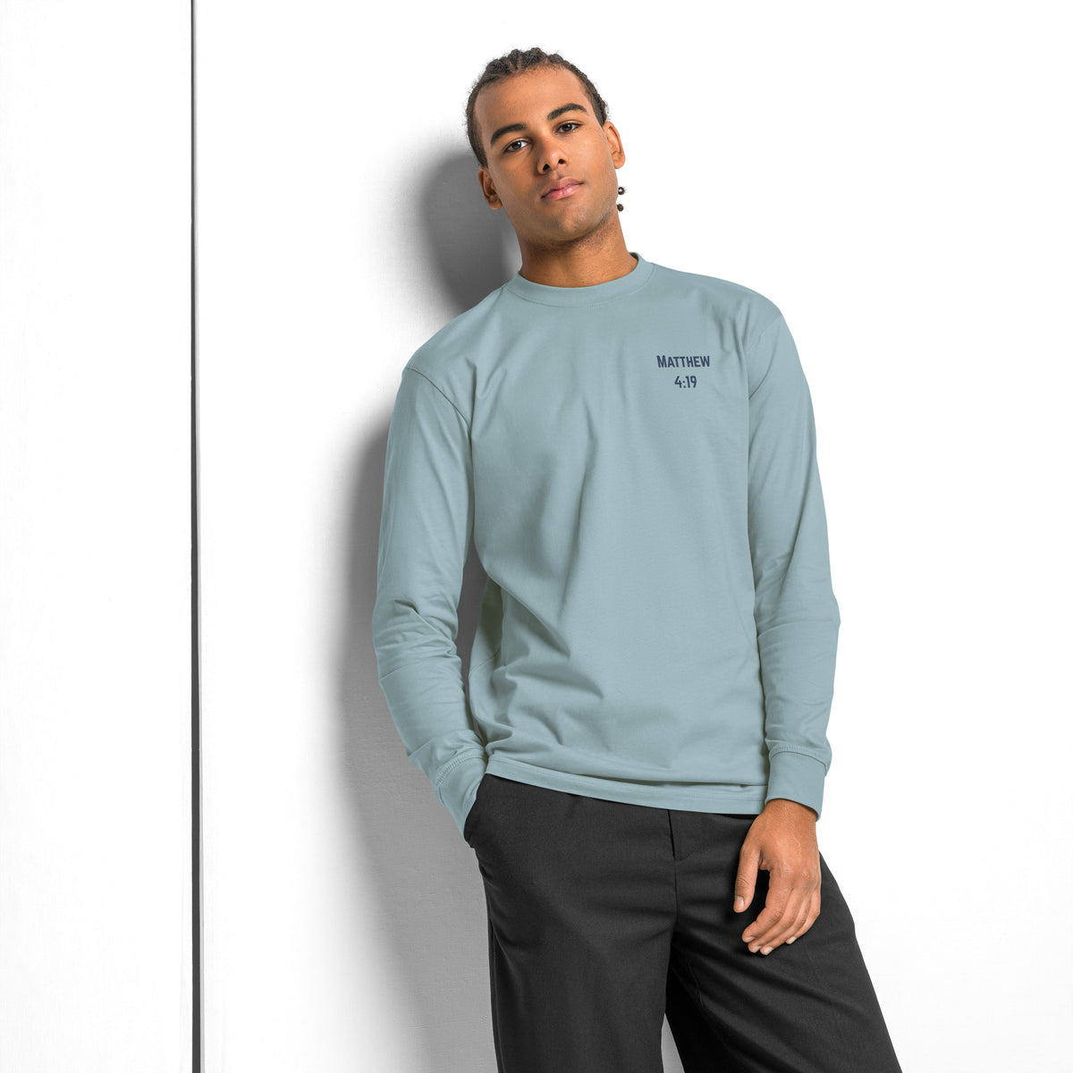 Men’s Fisher of Men Christian long sleeve shirt inspired by Matthew 4:19