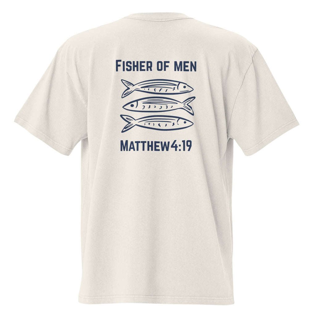 Fisher of Men Men’s Christian T-Shirt – Matthew 4:19 Faith Graphic Tee