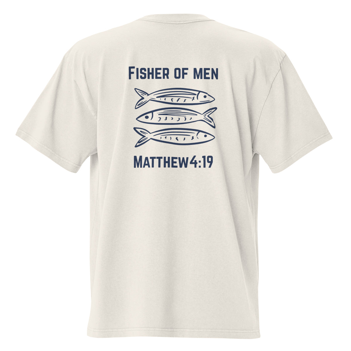 Fisher of Men Men’s Christian T-Shirt – Matthew 4:19 Faith Graphic Tee
