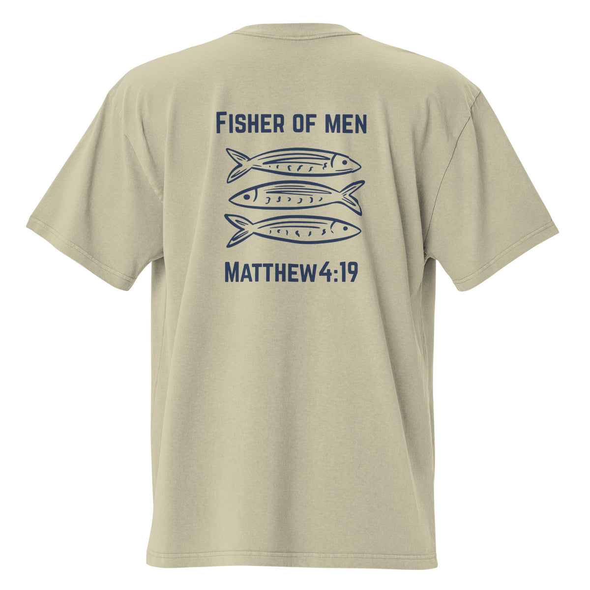 Fisher of Men Men’s Christian T-Shirt – Matthew 4:19 Faith Graphic Tee