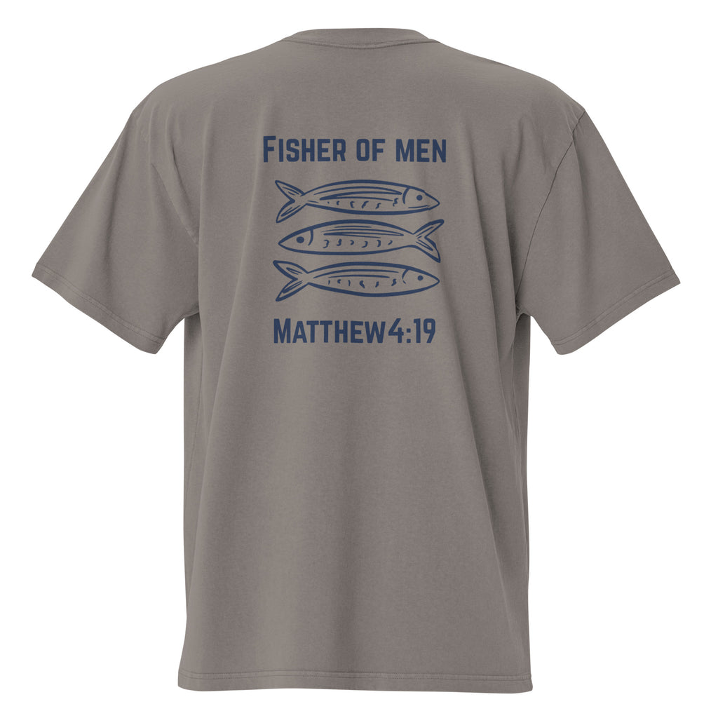 Fisher of Men Men’s Christian T-Shirt – Matthew 4:19 Faith Graphic Tee