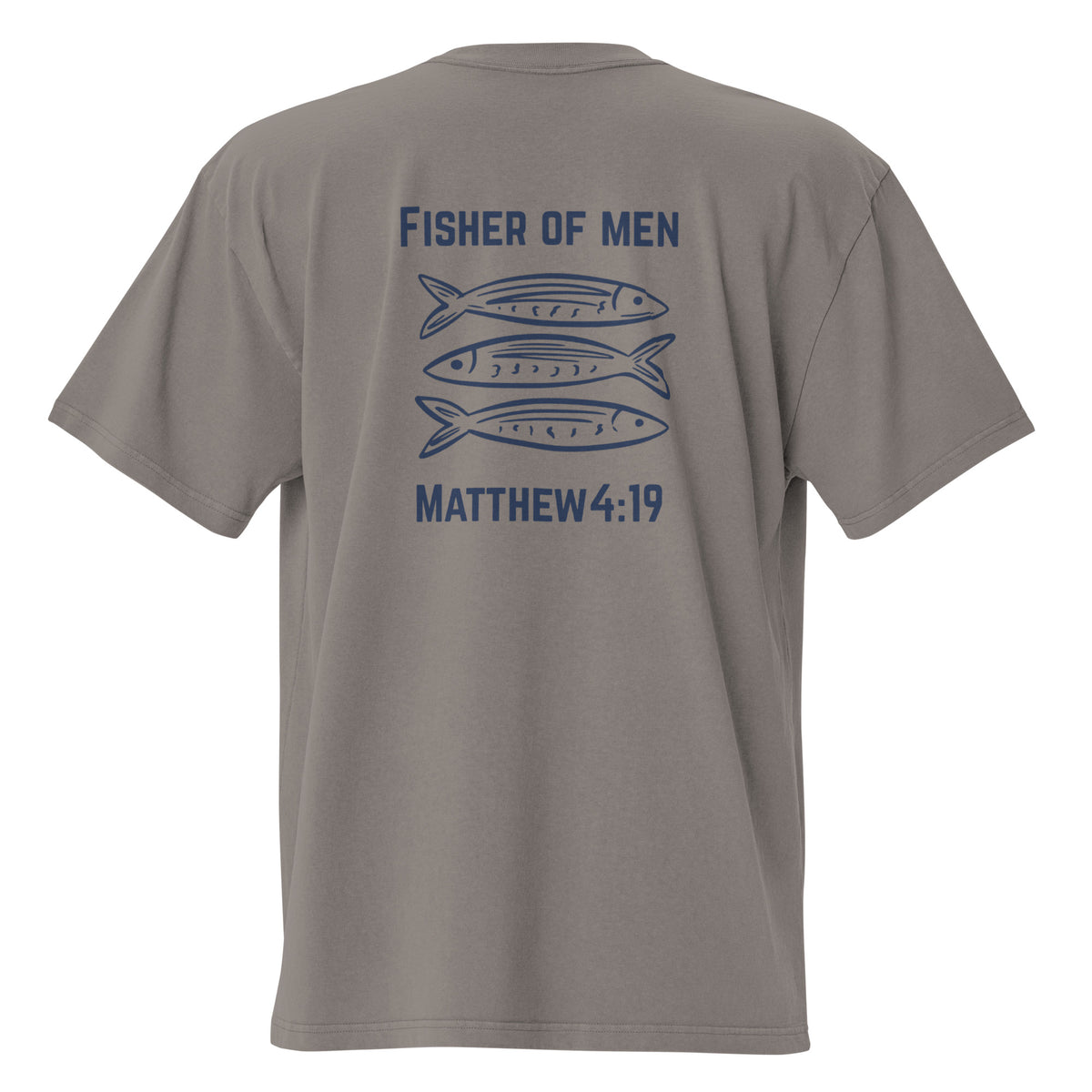 Fisher of Men Men’s Christian T-Shirt – Matthew 4:19 Faith Graphic Tee