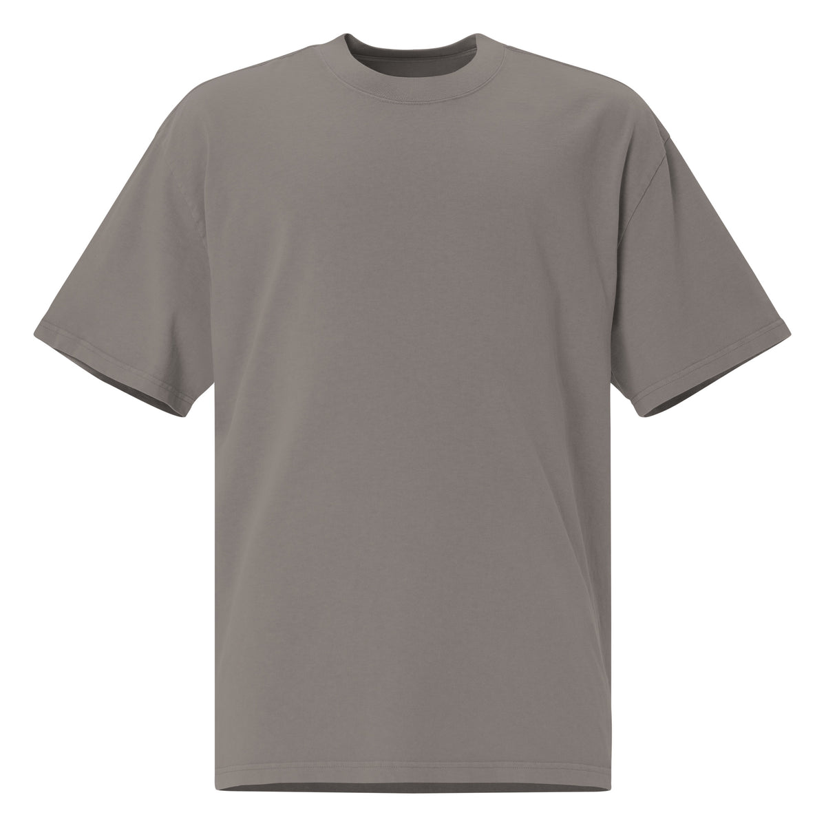 Men’s faded light gray oversized Christian t-shirt featuring a large “Love the Lord your God” and “Love your neighbor as yourself” scripture design on the back.