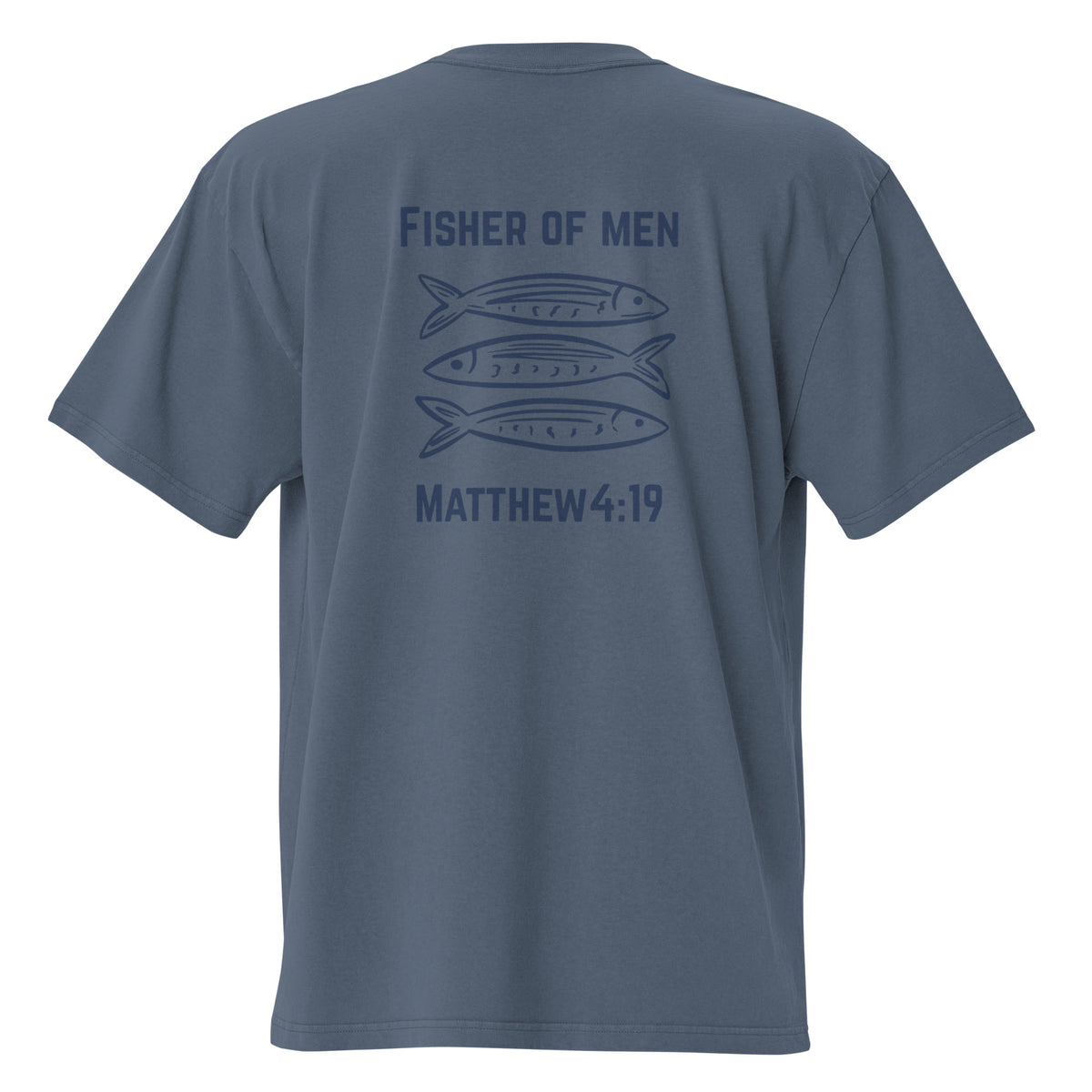 Fisher of Men Men’s Christian T-Shirt – Matthew 4:19 Faith Graphic Tee