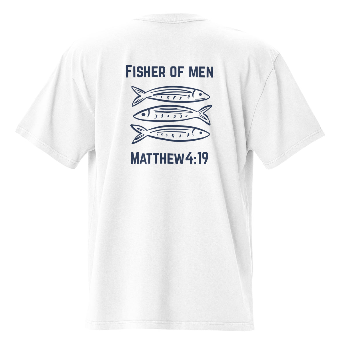 Fisher of Men Men’s Christian T-Shirt – Matthew 4:19 Faith Graphic Tee