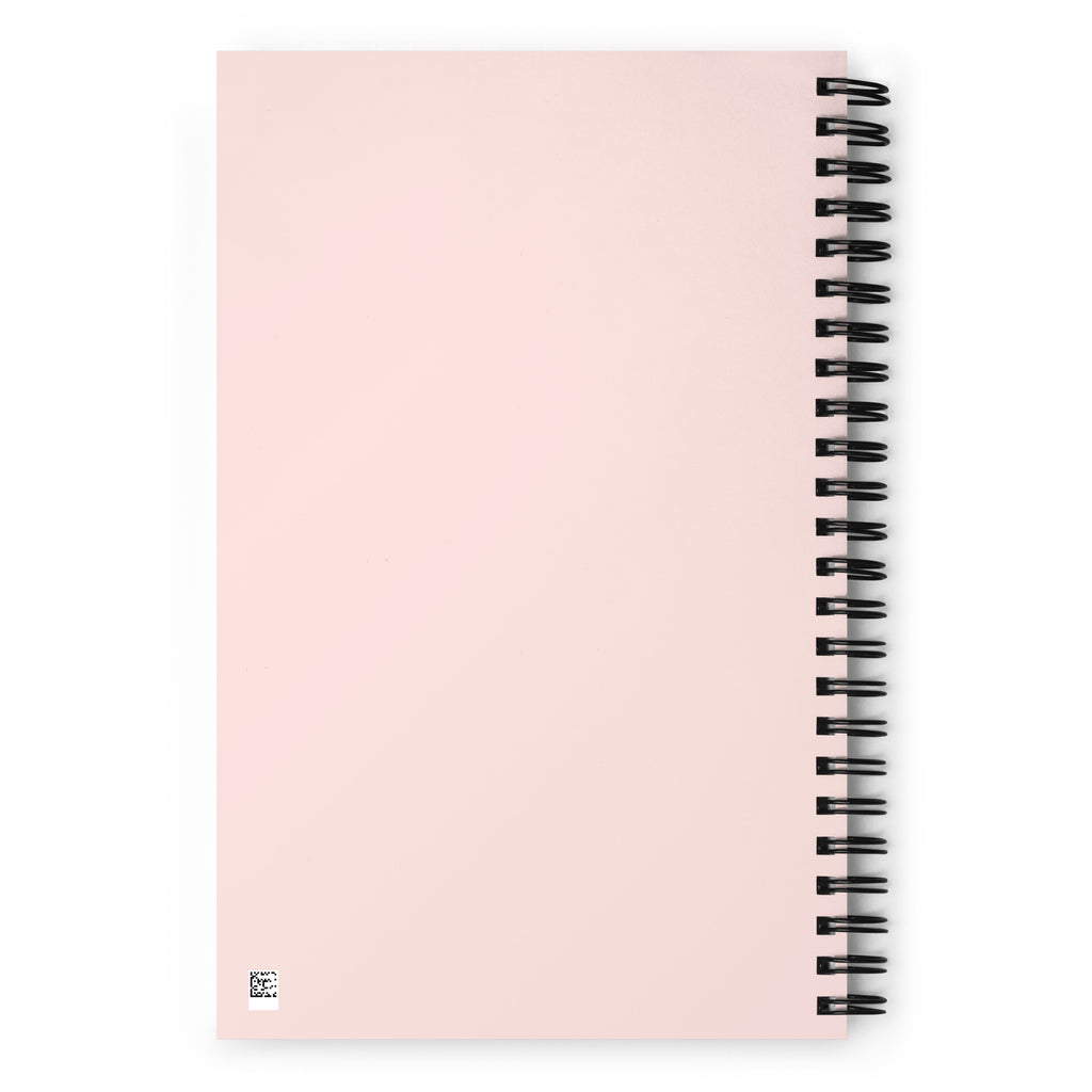 Motherhood is Kingdom Work Christian spiral notebook with pink floral design