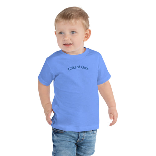 Child of God blue Christian toddler t-shirt