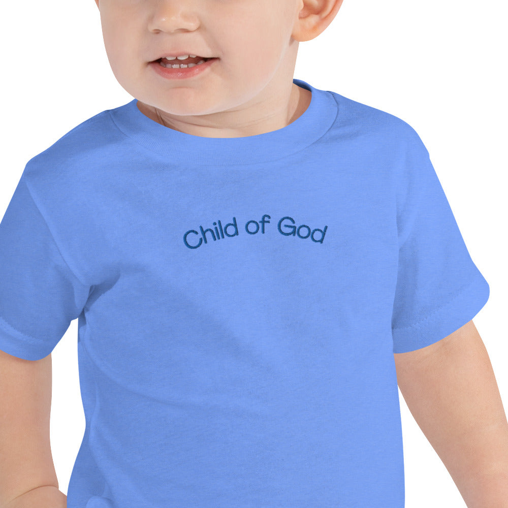 Child of God blue Christian toddler t-shirt