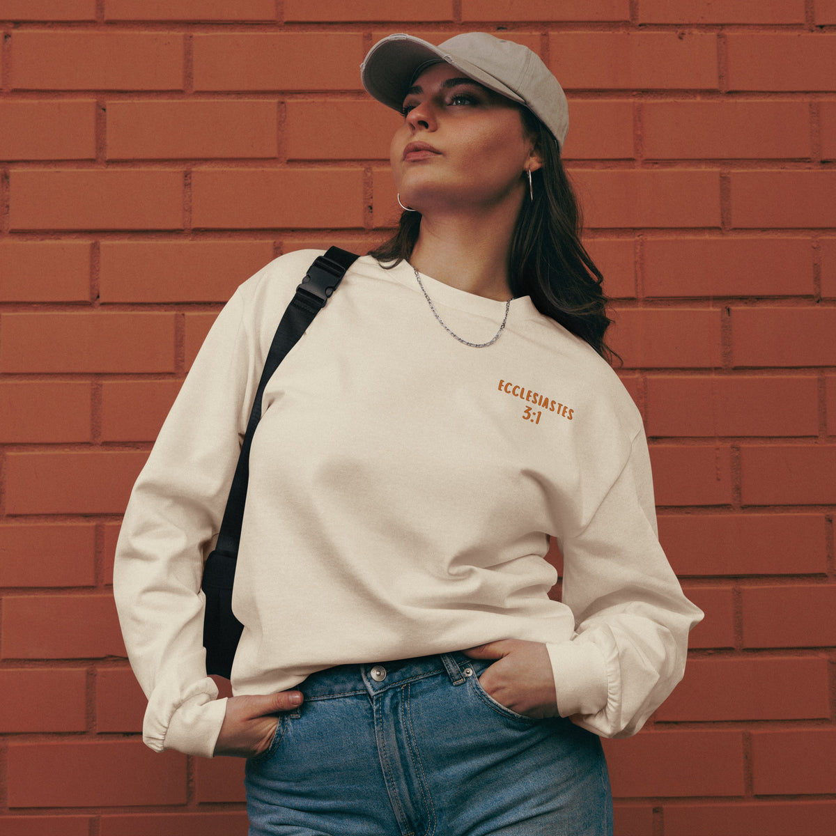 To Everything There Is a Season Ecclesiastes 3:1 Christian long sleeve shirt with fall landscape design