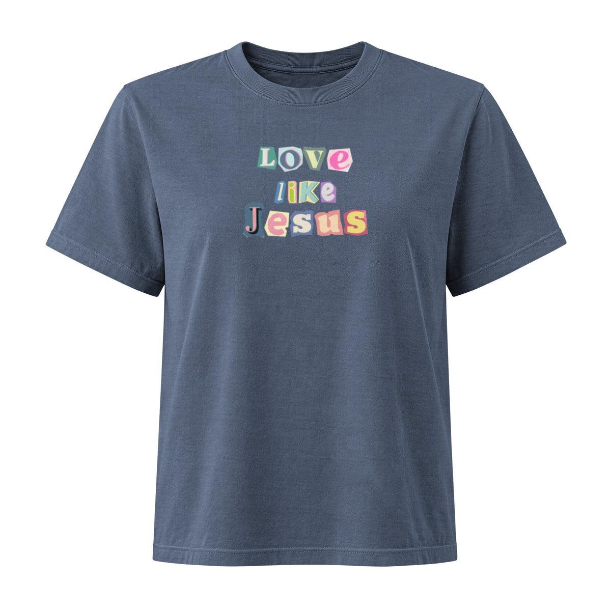 Love Like Jesus Women’s Christian T-Shirt – Colorful Faith Graphic Tee